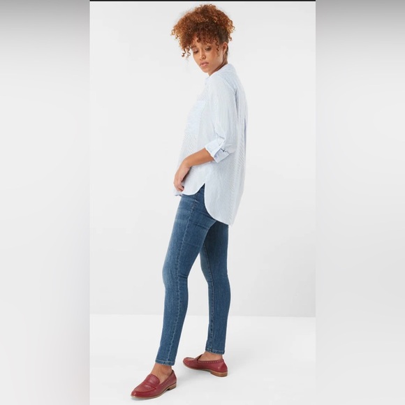 Next Blue Striped Button-Down Shirt - Picture 3 of 7